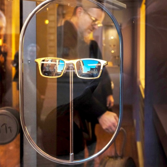 Mondelliani Italy Handmade Jackie O Butterfly Sunglasses Black White  MINT - Picture 10 of 15